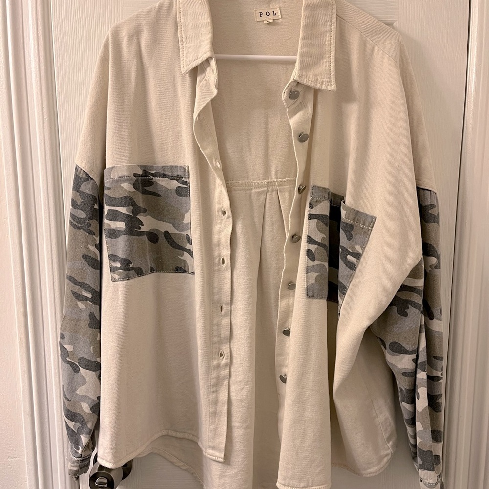 Cream/Camo Jacket